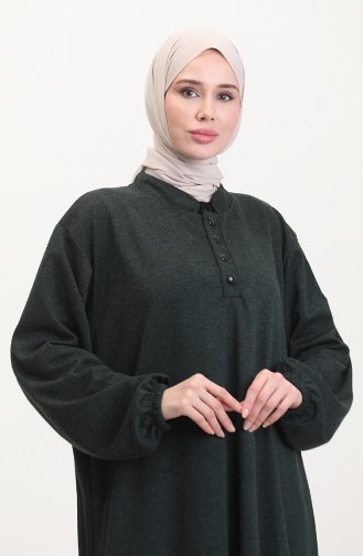 Robe Hijab Vert emeraude 0546-03