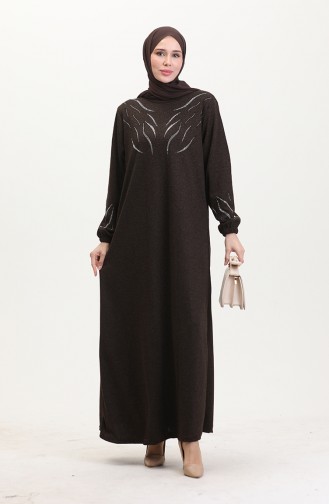Braun Hijab Kleider 0547-05