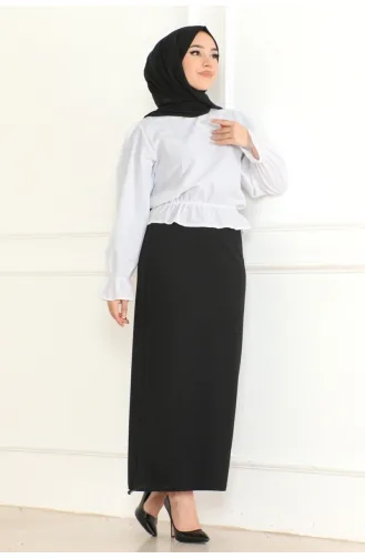 Kalem Etek Örme Double 402-01 Siyah