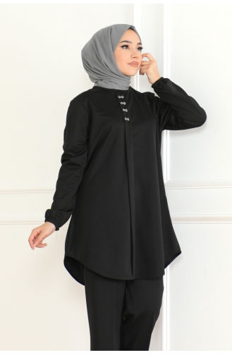 Mia Örme Double Takim 110-01 Siyah