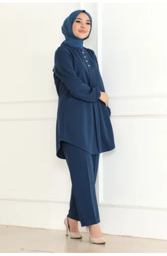 Mia Örme Double Takim 110-02 İndigo