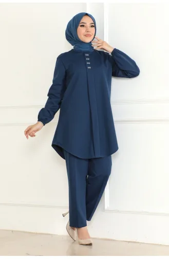 Mia Örme Double Takim 110-02 İndigo