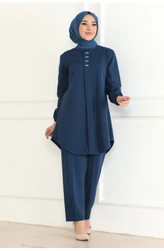 Mia Örme Double Takim 110-02 İndigo