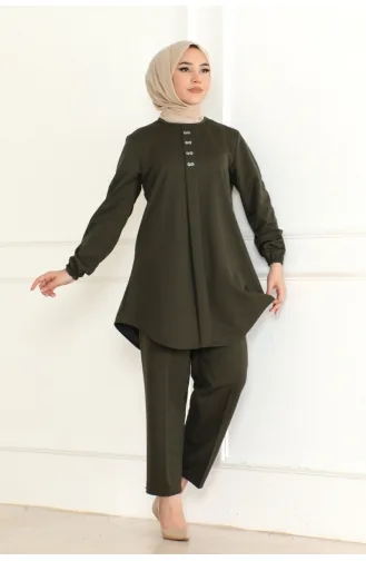 Mia Örme Double Takim 110-05 Haki