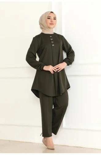 Mia Örme Double Takim 110-05 Haki