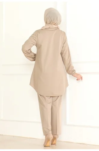 Mia Örme Double Takim 110-06 Bej