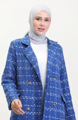 معطف تويد 71209-06 أزرق ملكي 71209-06