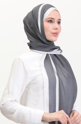 شال كهربار  70240-06 رمادي غامق 70240-06