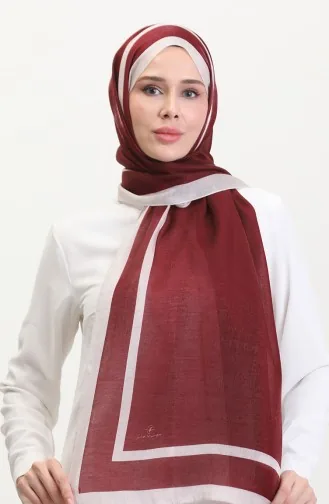 Kehribar Şal 70240-07 Bordo