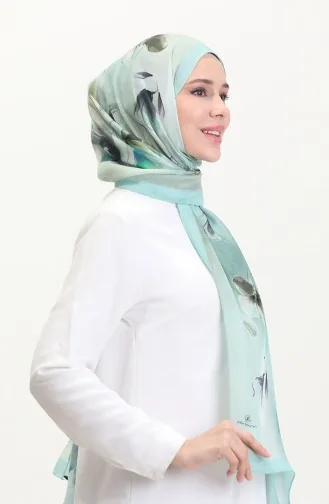 Kehribar Şal 70250-02 Çağla Yeşili Mint Yeşili
