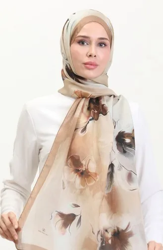 Amber Sjaal 70250-06 Melk Koffie Mosterd 70250-06