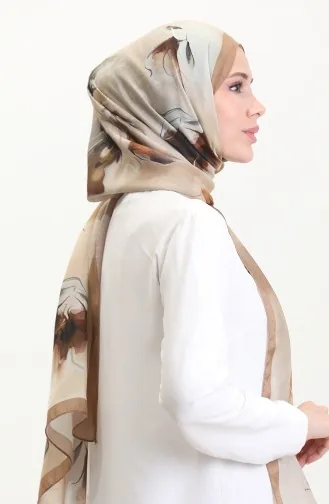 Amber Sjaal 70250-06 Melk Koffie Mosterd 70250-06