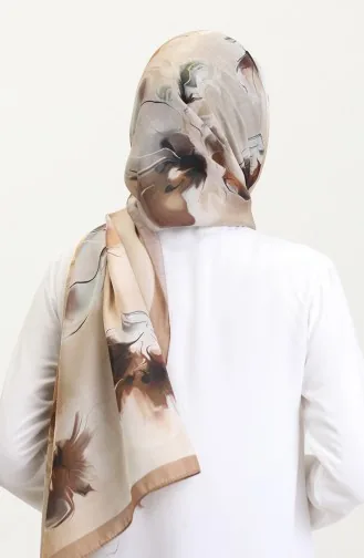 Amber Sjaal 70250-06 Melk Koffie Mosterd 70250-06