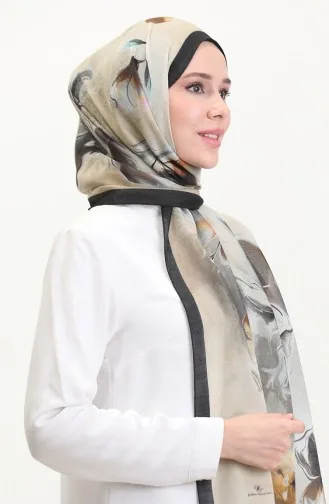 Kehribar Şal 70250-08 Lacivert Hardal