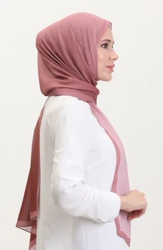 Dijital Şifon Şal 70262-04 Koyu Kahverengi