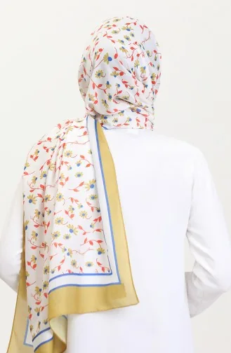 Patterned Soft Scarf 70264-04 Mustard Orange 70264-04