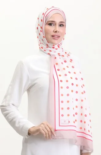 Patterned Soft Shawl 70265-06 Mink Dark Pink 70265-06