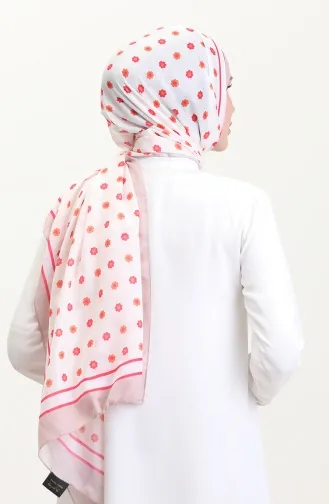 Patterned Soft Shawl 70265-06 Mink Dark Pink 70265-06