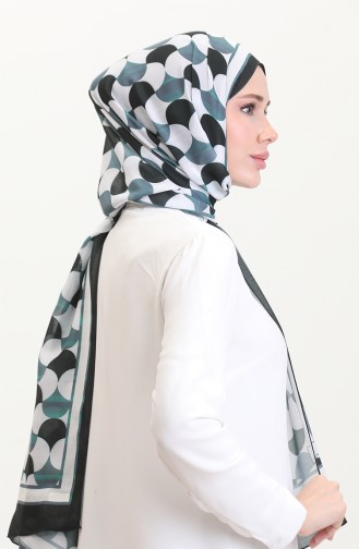 Desenli Soft Şal 70266-13 Siyah Gri