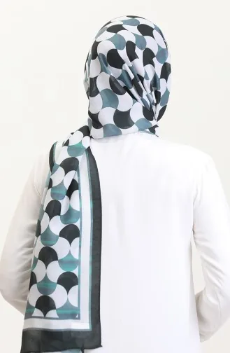 Desenli Soft Şal 70266-13 Siyah Gri