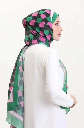 Desenli Soft Şal 70266-20 Şekerpembe Siyah