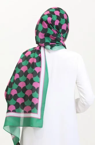 Desenli Soft Şal 70266-20 Şekerpembe Siyah