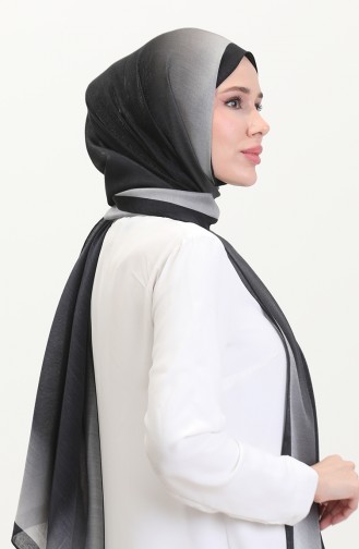 Kehribar Şal 70268-02 Siyah