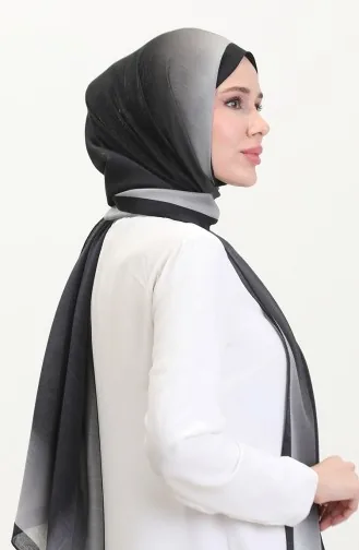 Kehribar Şal 70268-02 Siyah