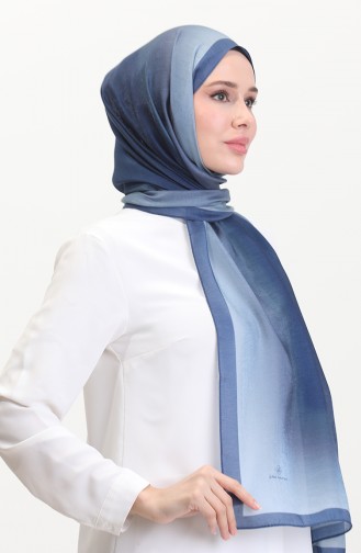 Kehribar Şal 70268-08 Lacivert