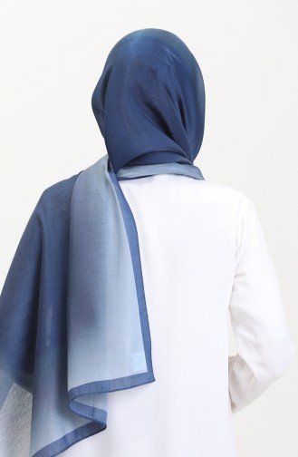 Kehribar Şal 70268-08 Lacivert