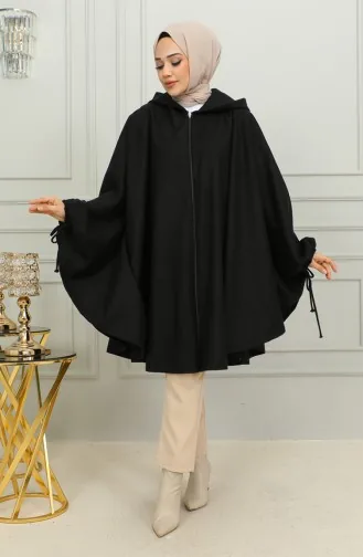 Schwarz Poncho 0505-01