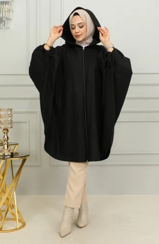 Schwarz Poncho 0505-01