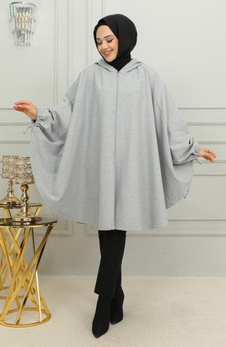 Gray Poncho 0505-05