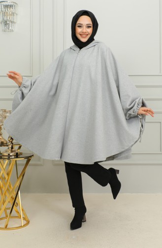 Gray Poncho 0505-05