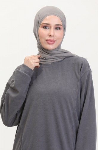 Astana Kumaş Tunik Pantolon İkili Takım 0551-05 Gri