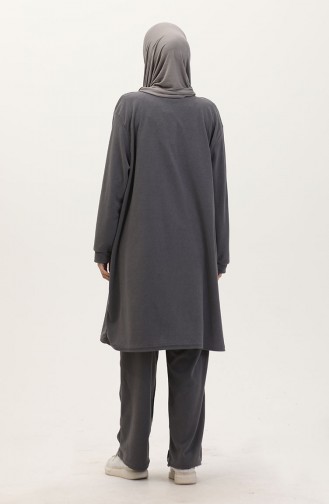 Astana Kumaş Tunik Pantolon İkili Takım 0551-05 Gri