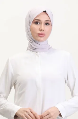 Bambu Eşarp 70248-02 Gümüş Gri