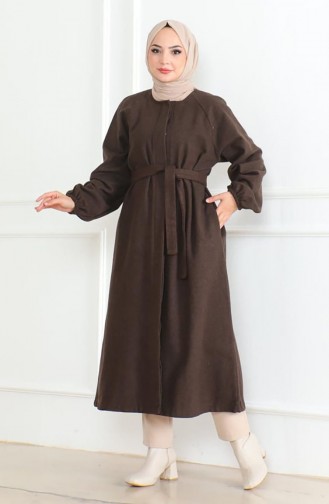 معطف طويل بُني 0504-05