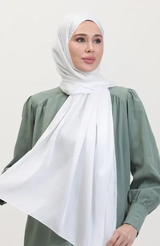 Kristal Şal 70255-11 Kırık Beyaz