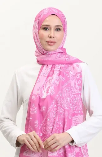 Desenli Soft Şal 70267-02 Pembe