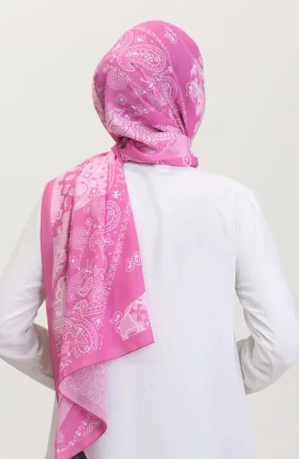 Desenli Soft Şal 70267-02 Pembe