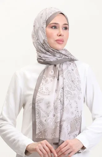 Desenli Soft Şal 70267-05 Vizon