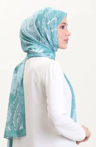 Desenli Soft Şal 70267-09 Çağla Yeşili