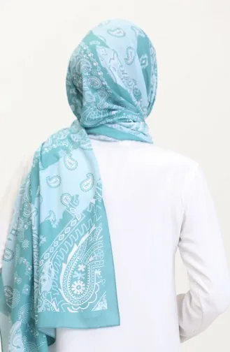 Desenli Soft Şal 70267-09 Çağla Yeşili