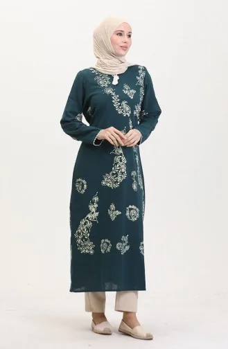 Robe Toile A Motifs 0004-14 Pétrole 0004-14