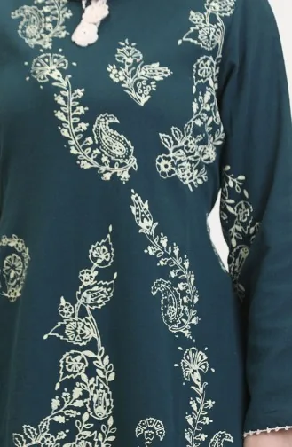 Robe Toile A Motifs 0004-14 Pétrole 0004-14