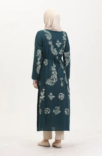 Robe Toile A Motifs 0004-14 Pétrole 0004-14