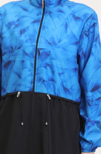 Saks-Blau Hijab Badeanzug 9001A-01