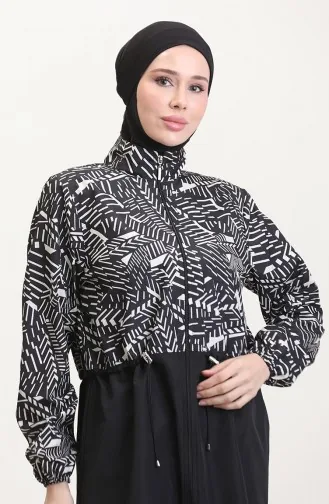 Weiß Hijab Badeanzug 9001D-01