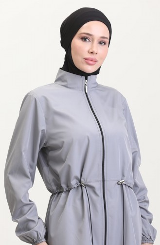 Grau Hijab Badeanzug 9002-01